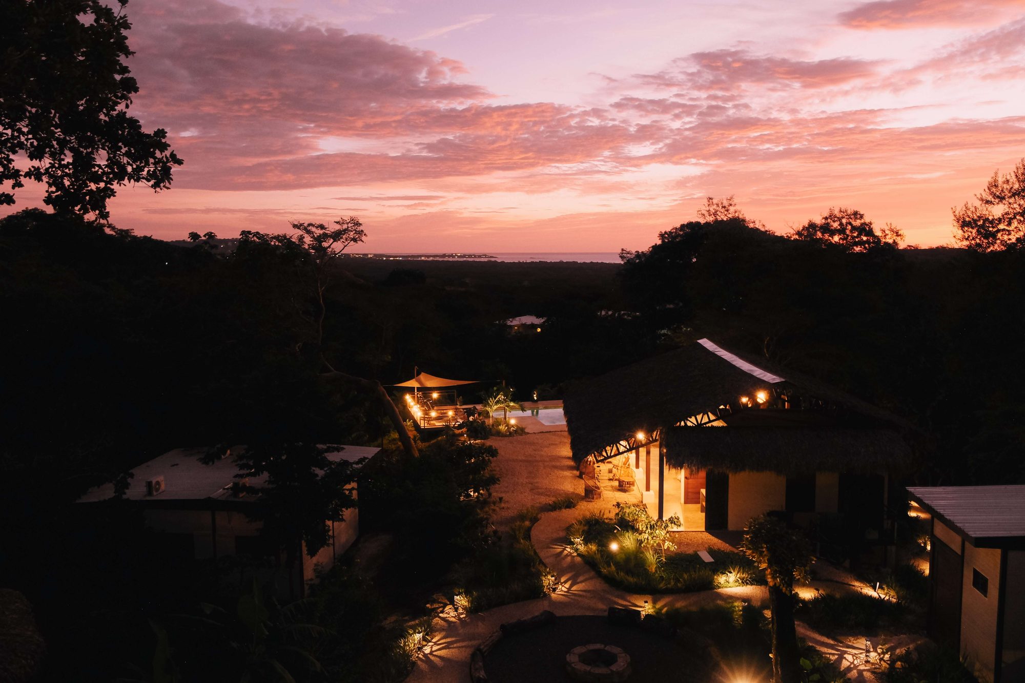 lodge at dusk hero — Ananda Lodge
