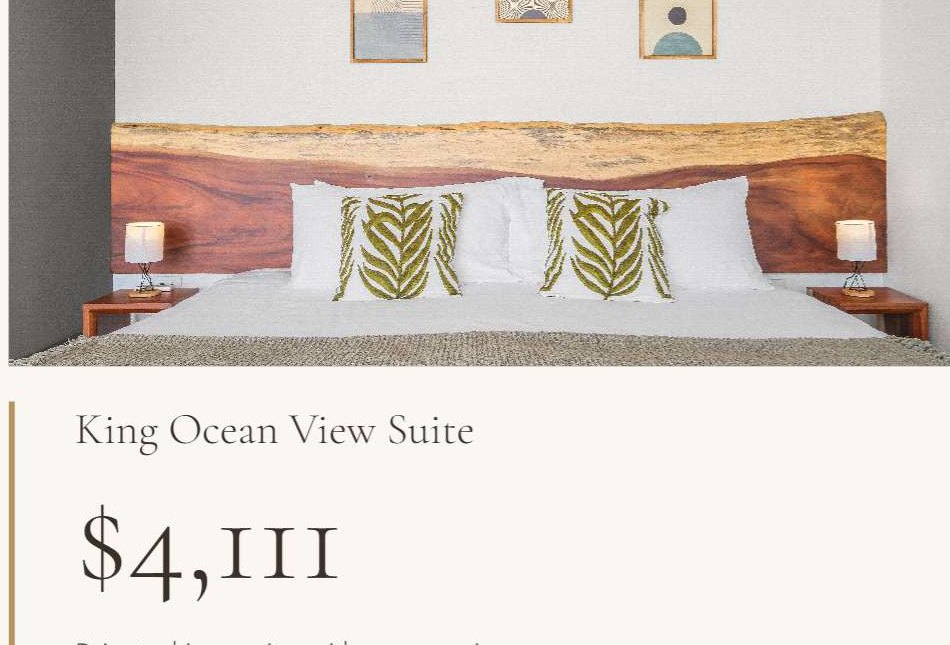 King Ocean View Suite — Ananda Lodge
