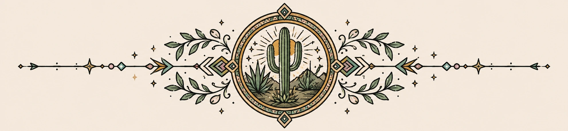 San Pedro cactus divider ornament
