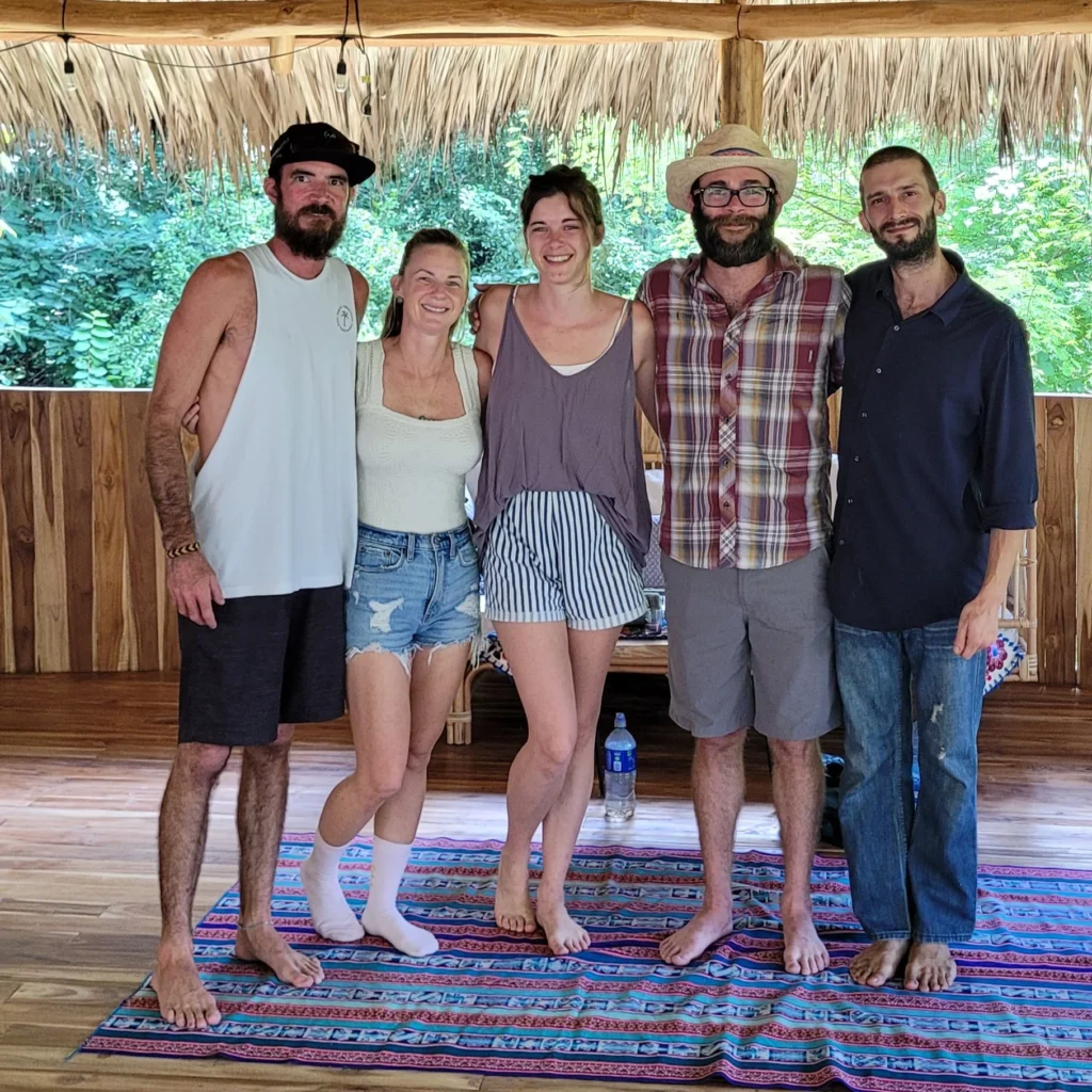 Smiling team of facilitators and staff who host retreats in Costa Rica, creating safe, supportive, and soulful experiences for guests